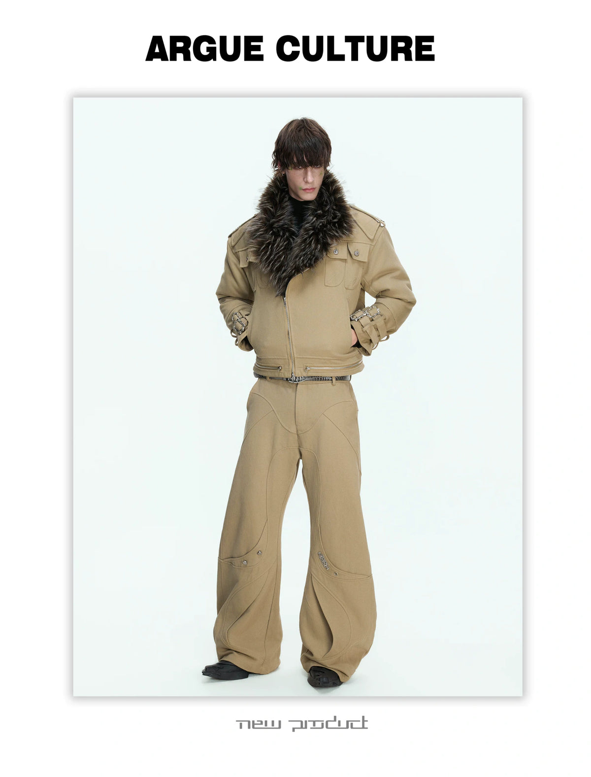 Washed Cotton Utility Jacket | Relaxed Cropped Fit - description image 5