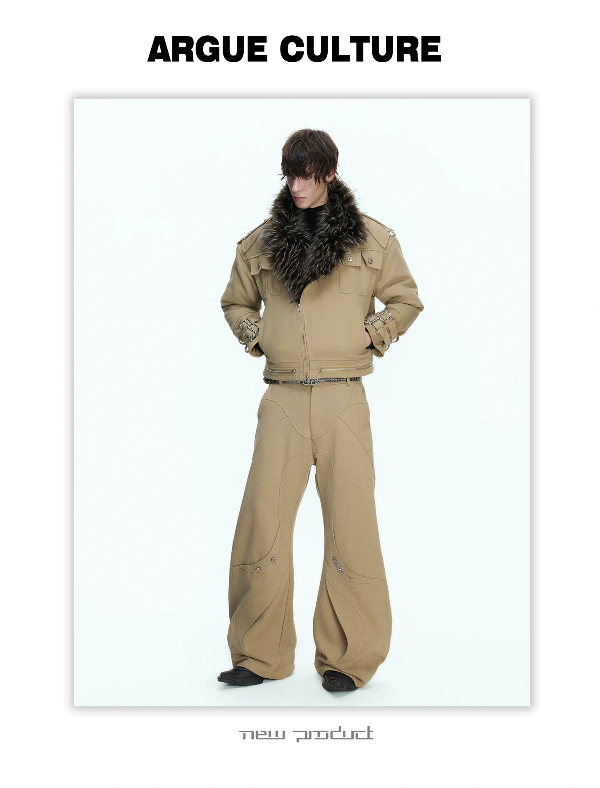 Washed Cotton Utility Jacket | Relaxed Cropped Fit - description image 6