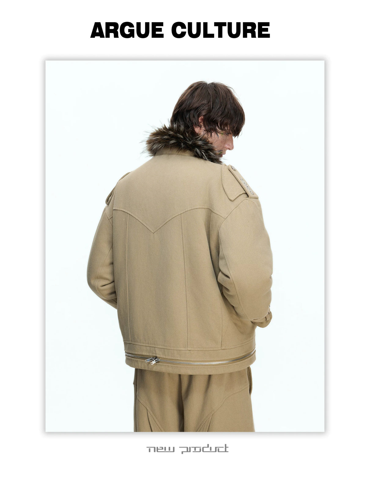 Washed Cotton Utility Jacket | Relaxed Cropped Fit - description image 11
