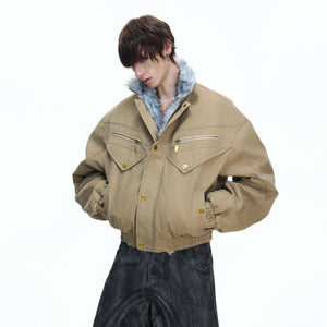 Washed Canvas Workwear Jacket | Relaxed Utility - main image 3