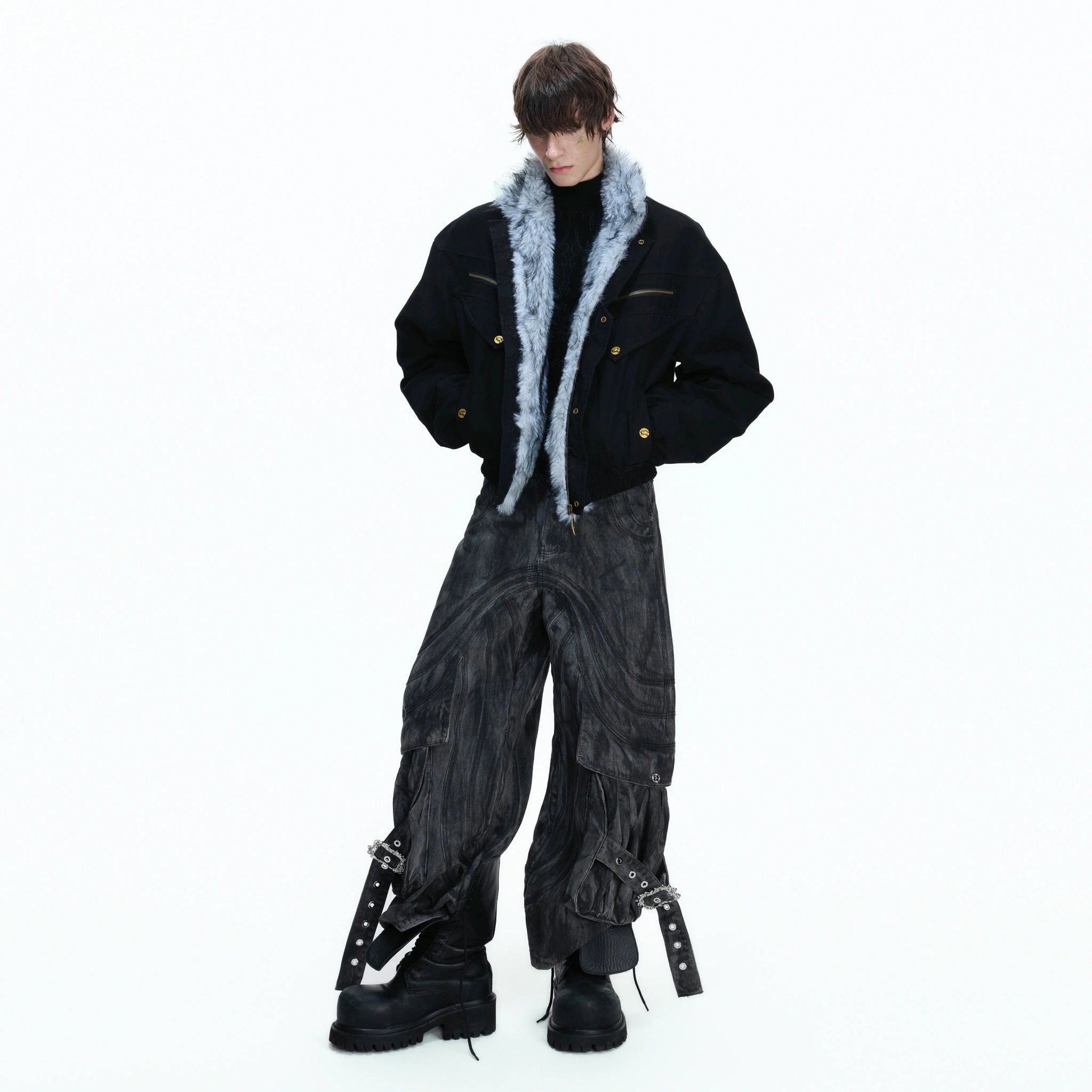 Washed Canvas Workwear Jacket | Relaxed Utility - main image 4