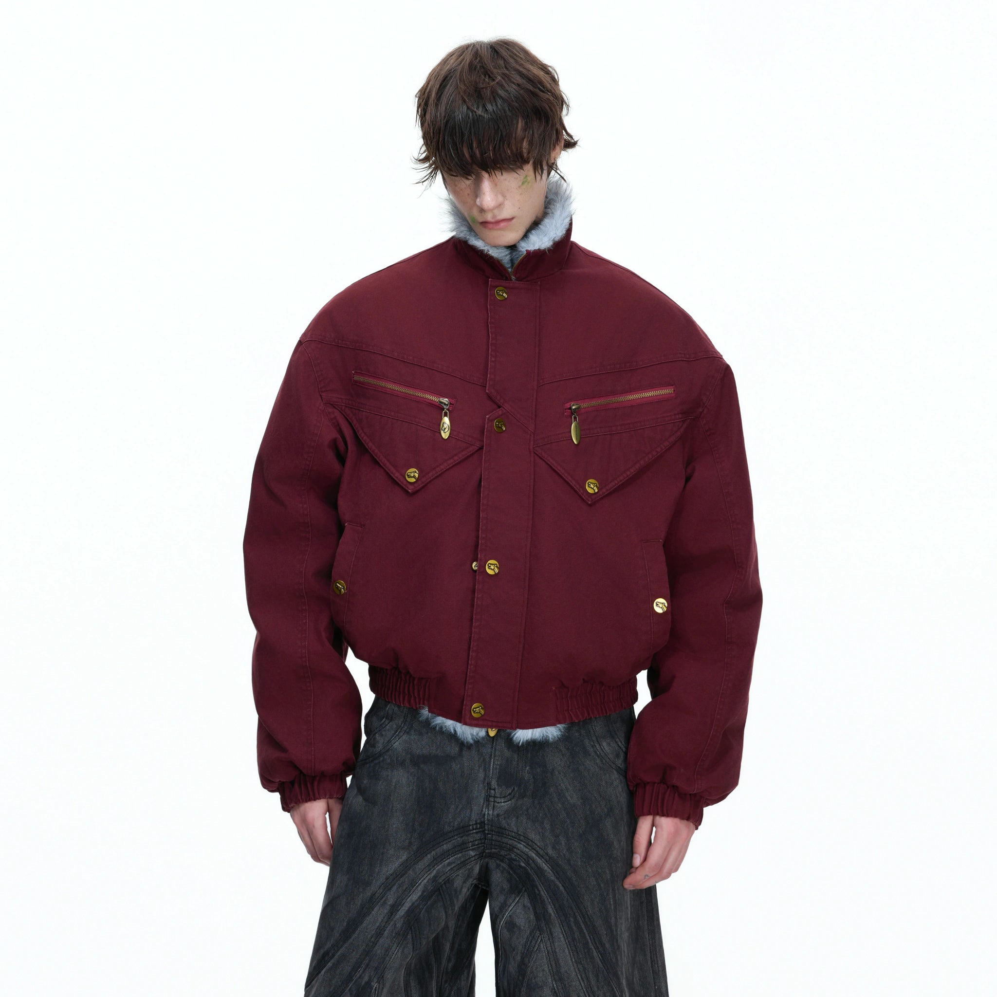 Washed Canvas Workwear Jacket | Relaxed Utility - main image 5