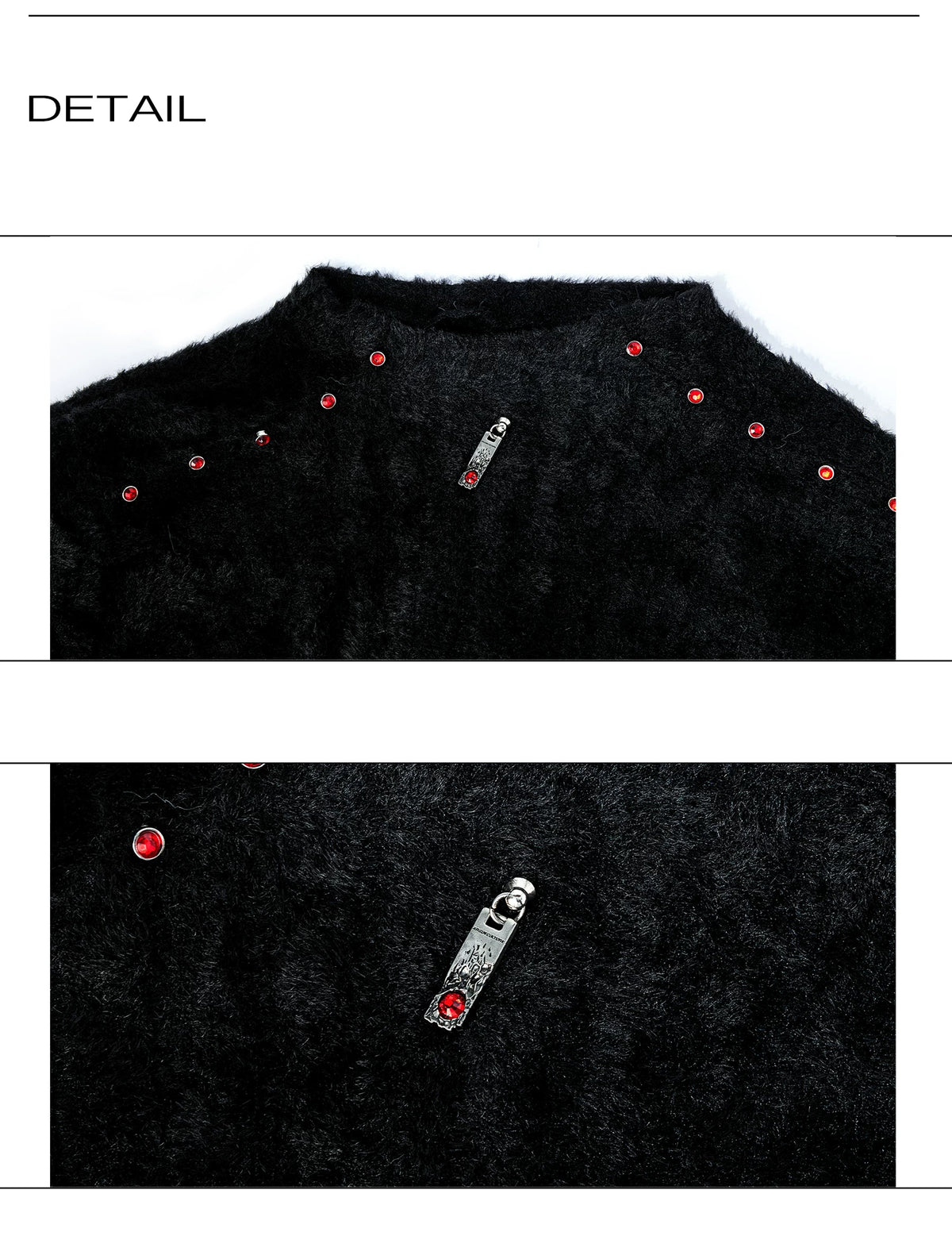 Red-Studded Brushed Cotton Crewneck Base Layer - description image 9