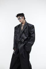 Deconstructed-Belt-Detail-Oversized-Blazer---Streetwear-Leather-Jacket-Black