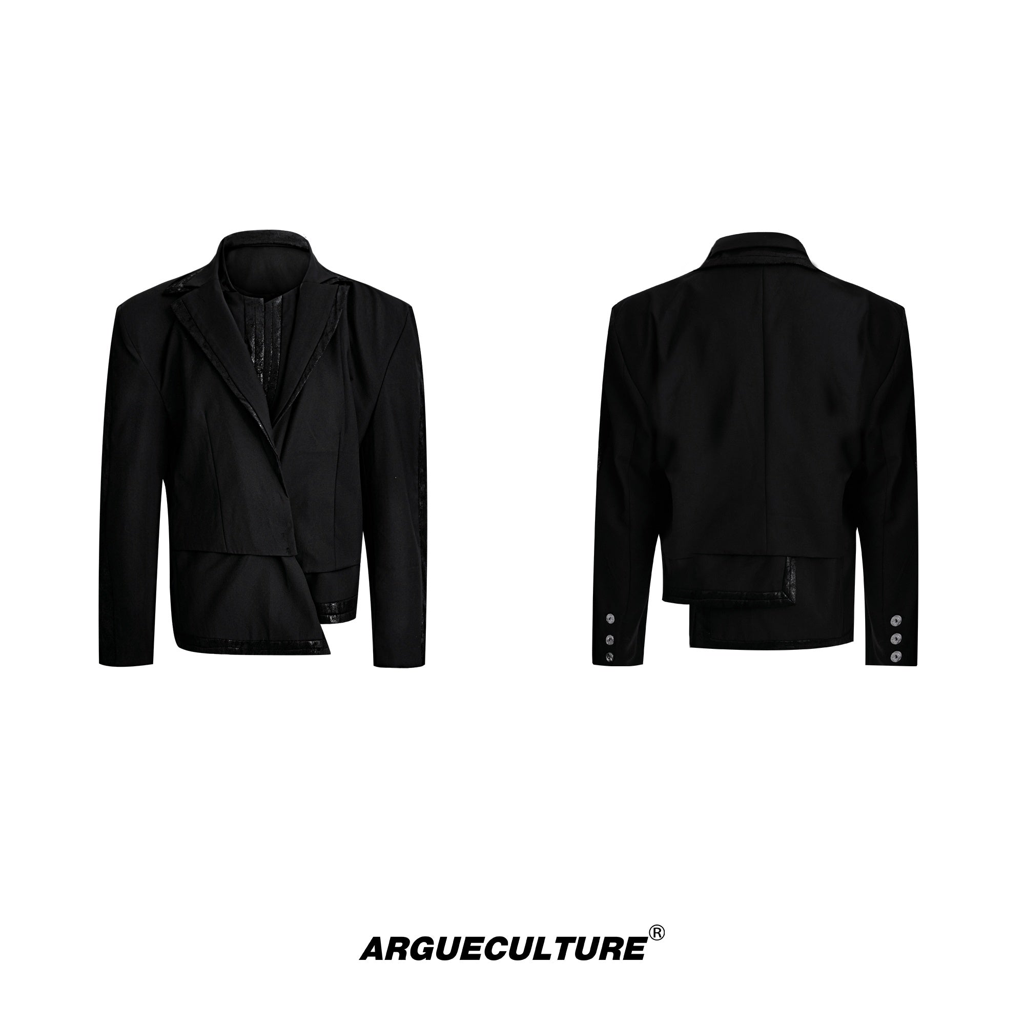 Deconstructed-Blazer-Set---Oversized-Suit-Jacket--Wide-Leg-Pants-Black-Top