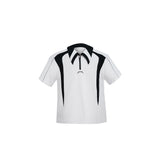 Deconstructed-Color-Block-Polo-Shirt---Oversized-Metal-Trim-Tee-White