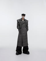 Deconstructed-Cracked-Leather-Trench-Coat---Removable-Short-Long-Style-Gray-(Detachable)