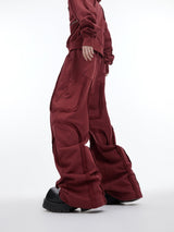 Deconstructed-Cropped-Hoodie---Distressed-Red-Streetwear-Set-Red-Pants