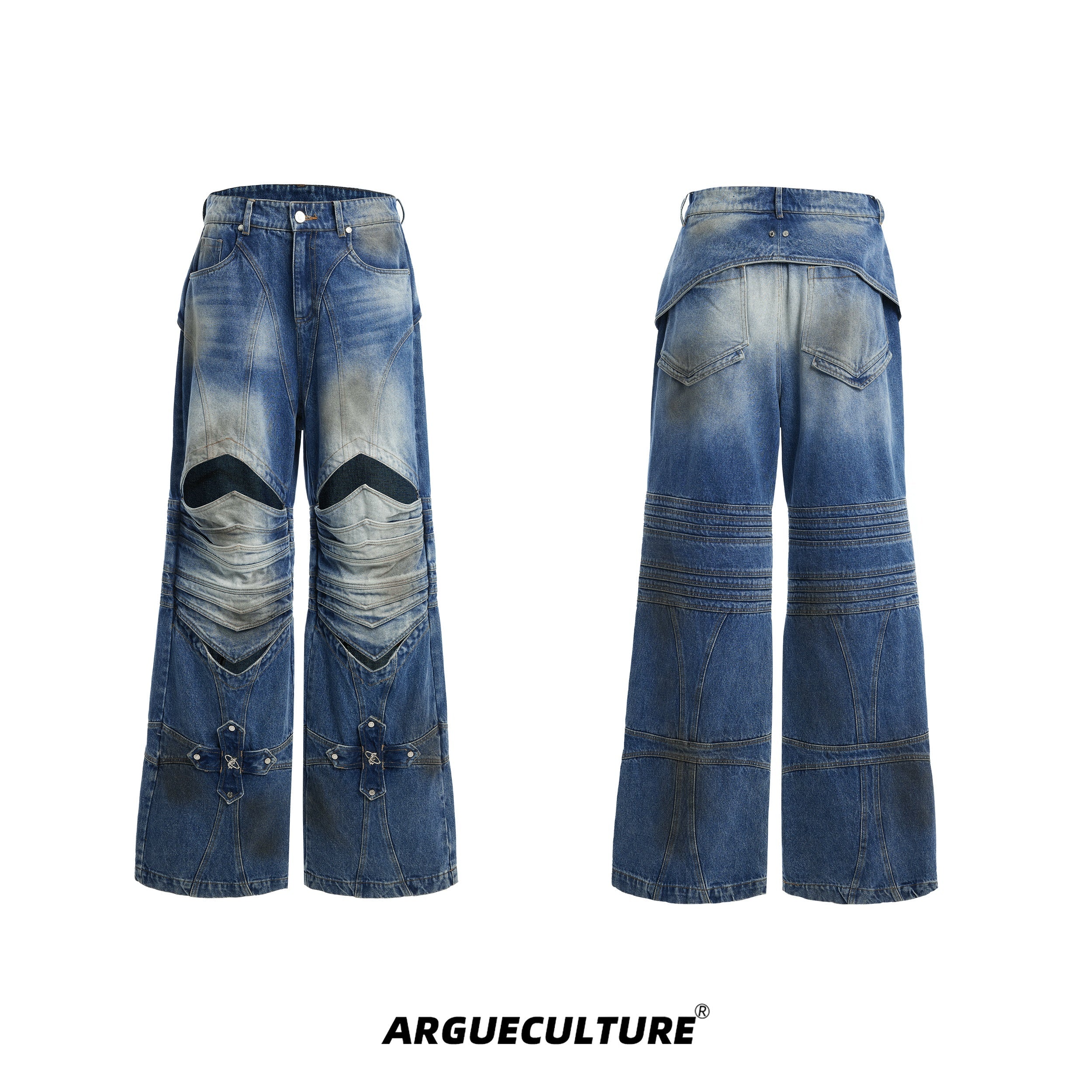 Deconstructed-Cross-Cut-Denim-Pants---Edgy-Streetwear-Style-Blue-jacket