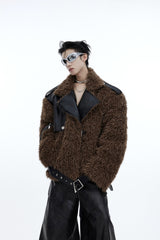 Deconstructed-Faux-Fur-Cropped-Jacket---Winter-Streetwear-Coat-Brown