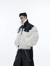 Deconstructed-Fur-Trim-Leather-Jacket---Streetwear-Short-Coat-White