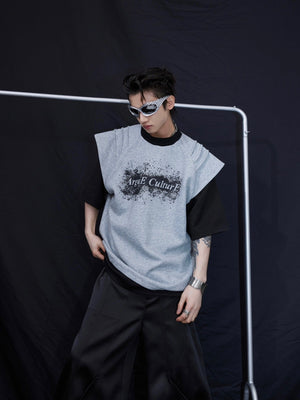 Deconstructed-Graphic-Tee---Distressed-Ink-Print-Oversized-Streetwear-Gray