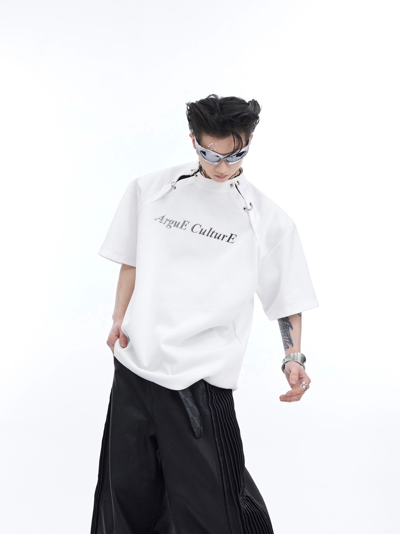 Deconstructed-Graphic-Tee---Summer-Cutout-Streetwear-T-Shirt-White