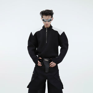 Deconstructed-Knit-Sweater-with-Metal-Zipper---Winter-Streetwear-Black
