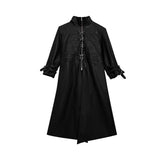 Deconstructed-Leather-Trench-Coat-with-Metal-Buckles-Over-Knee-Long-Black