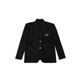 Deconstructed-Liquid-Shine-Blazer---Slim-Fit-Shoulder-Pads-Wrinkle-Free-Black