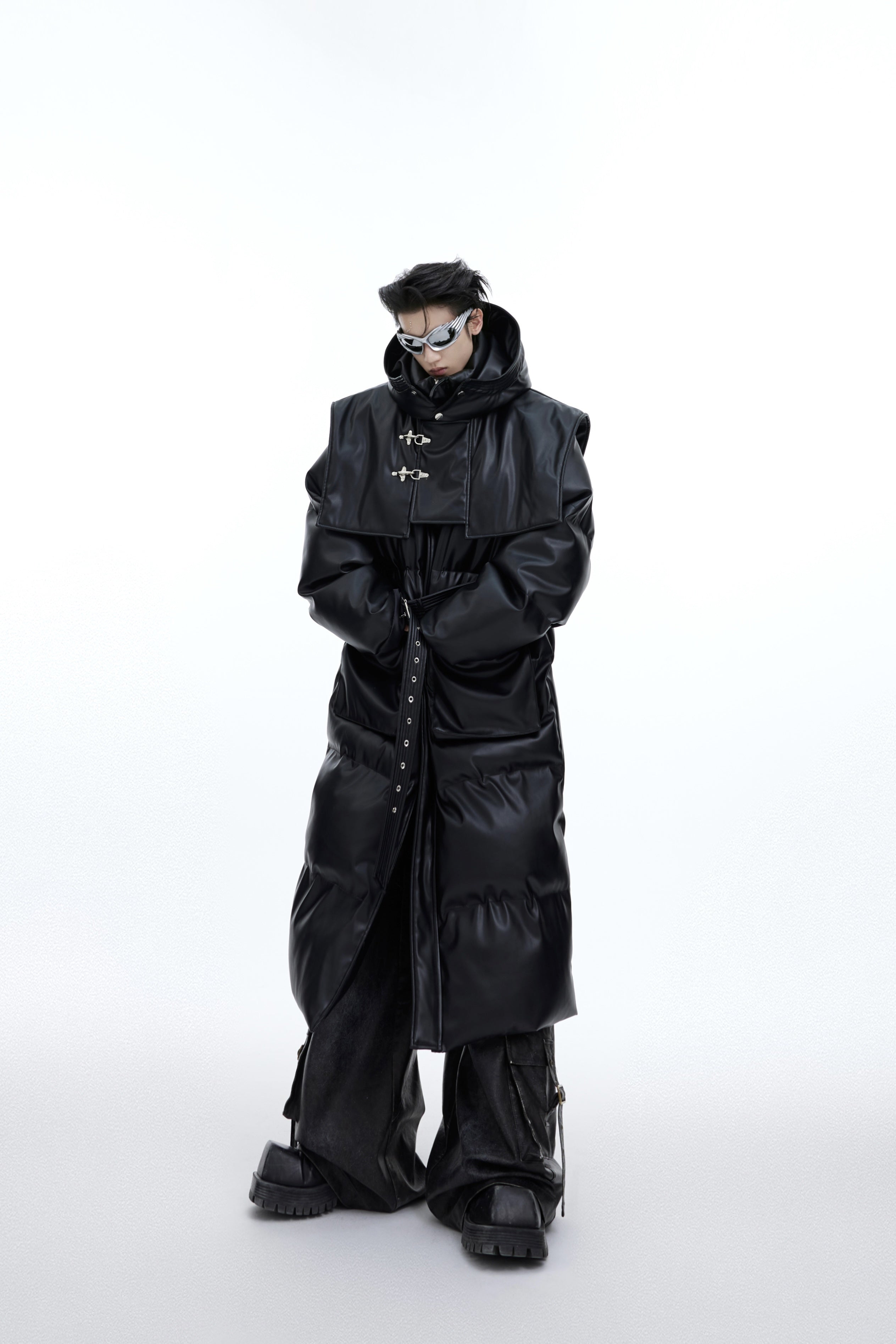 Deconstructed-Long-Hooded-Cotton-Coat---Oversized-Streetwear-Parka-Black