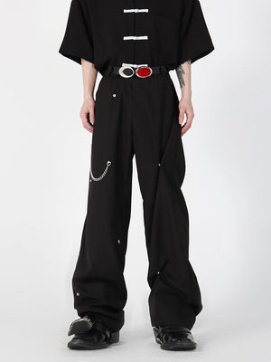 Deconstructed-Metal-Button-Loose-Pants---Streetwear-Drop-Crotch-Trousers-Black