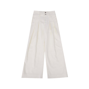 Deconstructed-Metal-Button-Oversized-Blazer---White-Streetwear-Suit-Yellow-Pants