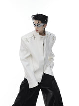 Deconstructed-Metal-Clasp-Blazer---High-Neck-Shoulder-Pad-Jacket-White