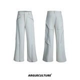 Deconstructed-Metal-Zip-Blazer---Twill-Texture-Suit-Set-Bottoms