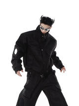 Deconstructed-Mirror-Panel-Cropped-Jacket---Oversized-Pockets-Streetwear-Black