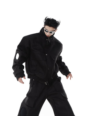Deconstructed-Mirror-Panel-Cropped-Jacket---Oversized-Pockets-Streetwear-Black
