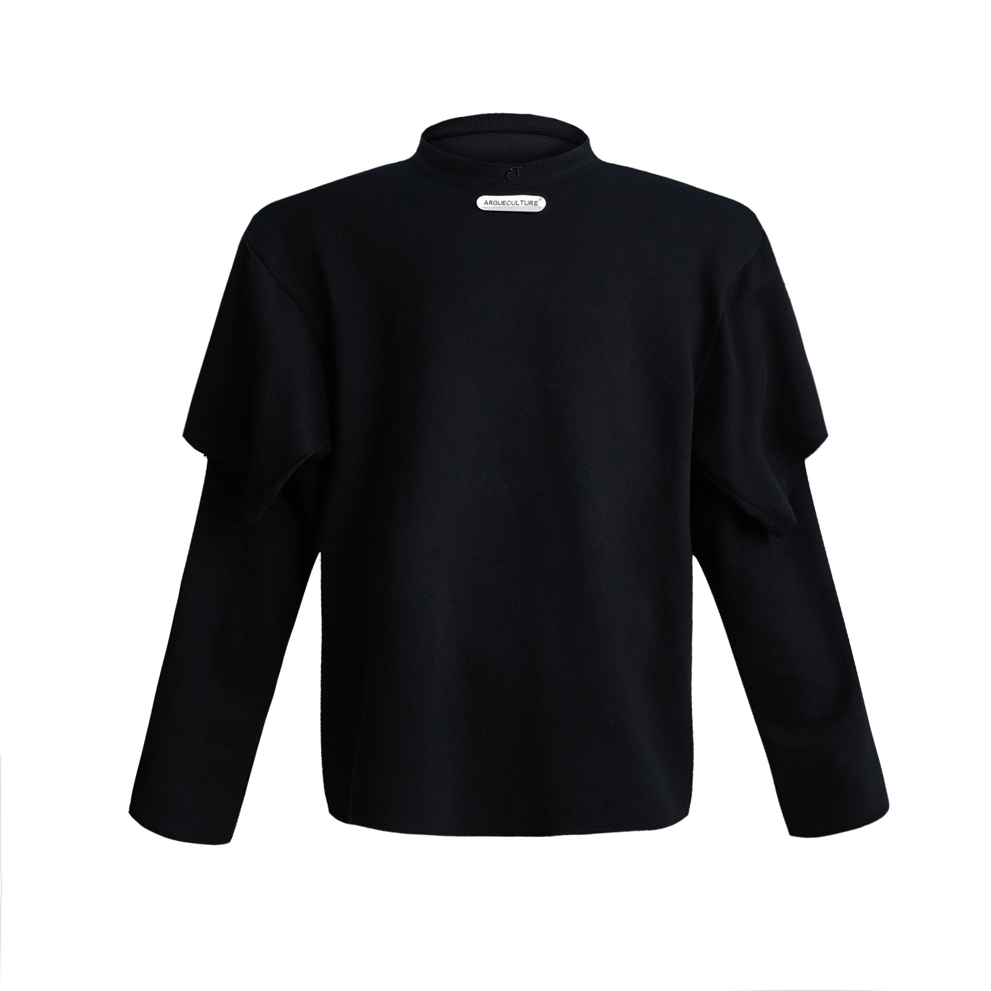 Deconstructed-Oversized-Drop-Shoulder-Unisex-Hoodie-Black