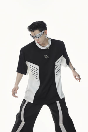 Deconstructed-Oversized-Graphic-Tee---Padded-Shoulder-Streetwear-Top-Black