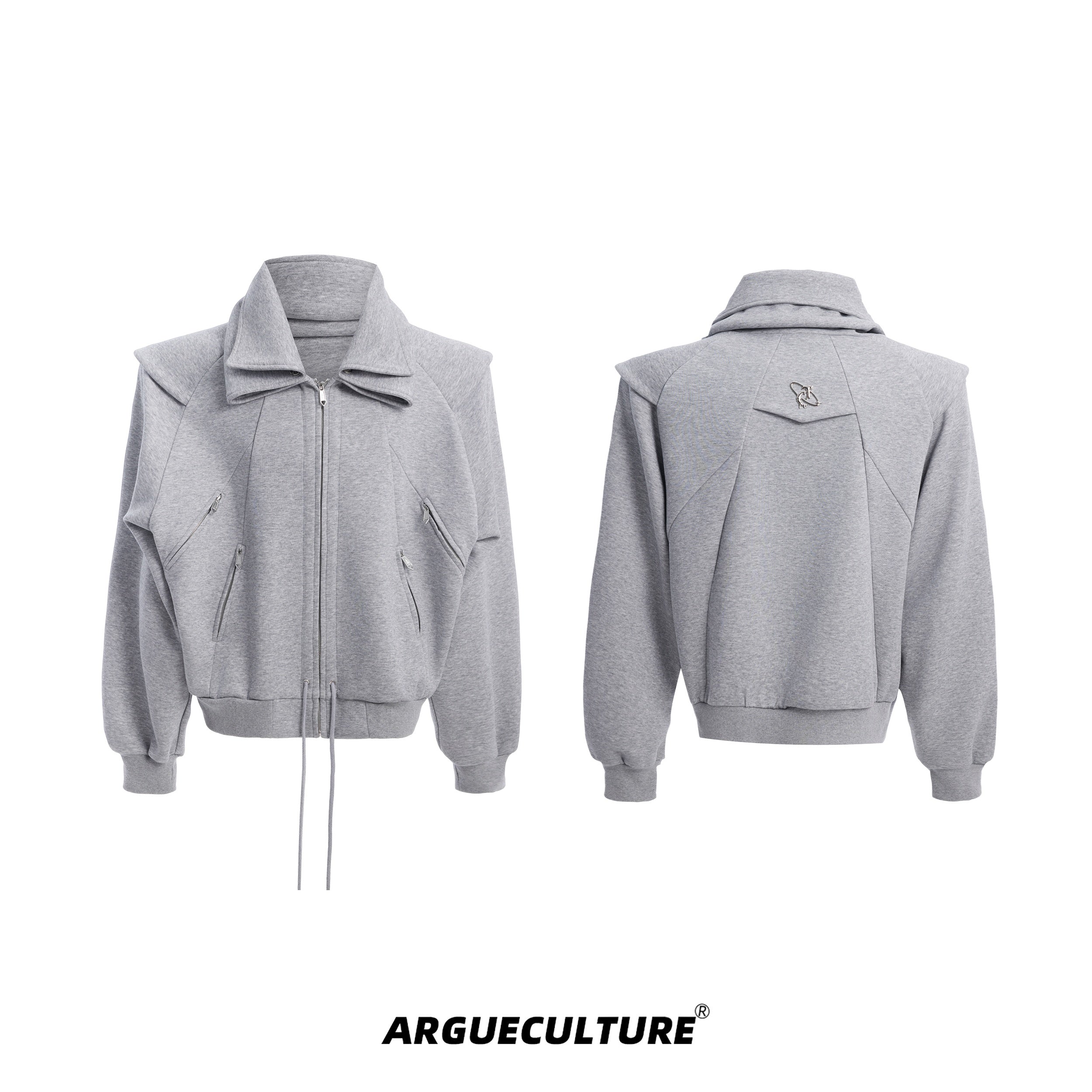 Deconstructed-Oversized-Hoodie-Cardigan---Streetwear-Multi-Way-Coat-Gray-jacket