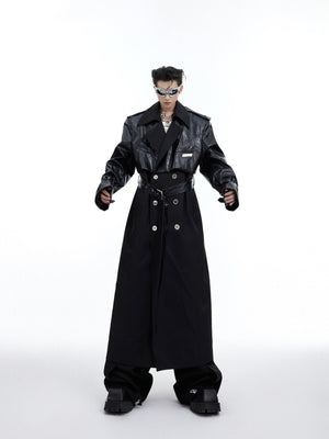 Deconstructed-Oversized-Long-Coat---Double-Layer-Patchwork-Design-Black