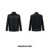 Deconstructed-Oversized-Shirt-Detachable-Sleeves-Openwork-Design-Black