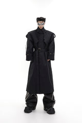 Deconstructed-Oversized-Shoulder-Pad-Trench-Coat---Streetwear-Longline-Black