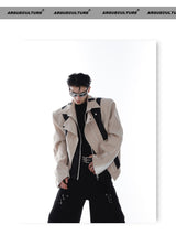Deconstructed-PU-Leather-Biker-Jacket-with-Shoulder-Pads-Khaki