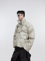 Deconstructed-PU-Puffer-Jacket---Winter-Streetwear-with-Metal-Straps-White