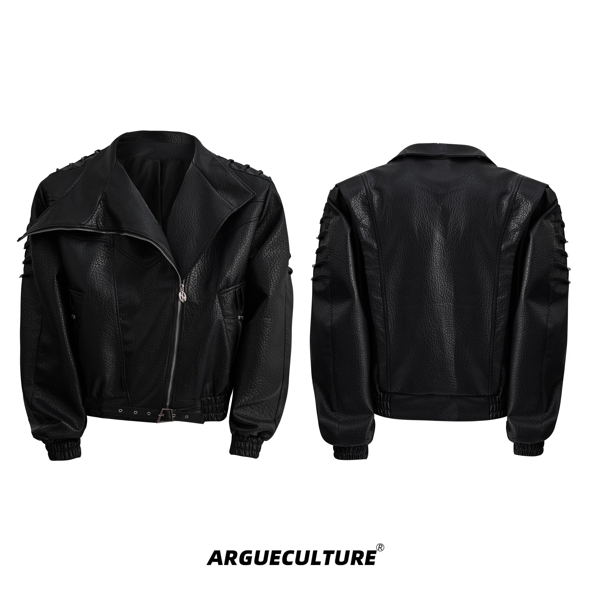 Deconstructed-Spine-Wrinkle-Jacket-with-Metal-Studs---Streetwear-Black-Jacket