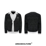 Deconstructed-Tie-Shirt-Knit-Sweater---Loose-Fit-Streetwear-Black-Jacket