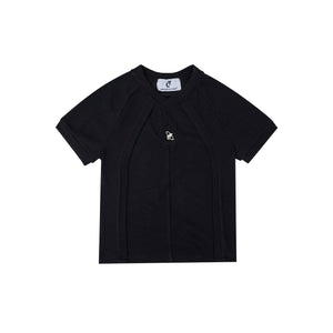 Deconstructed-Unisex-Slim-Fit-Tee---Textured-Streetwear-Top-Black