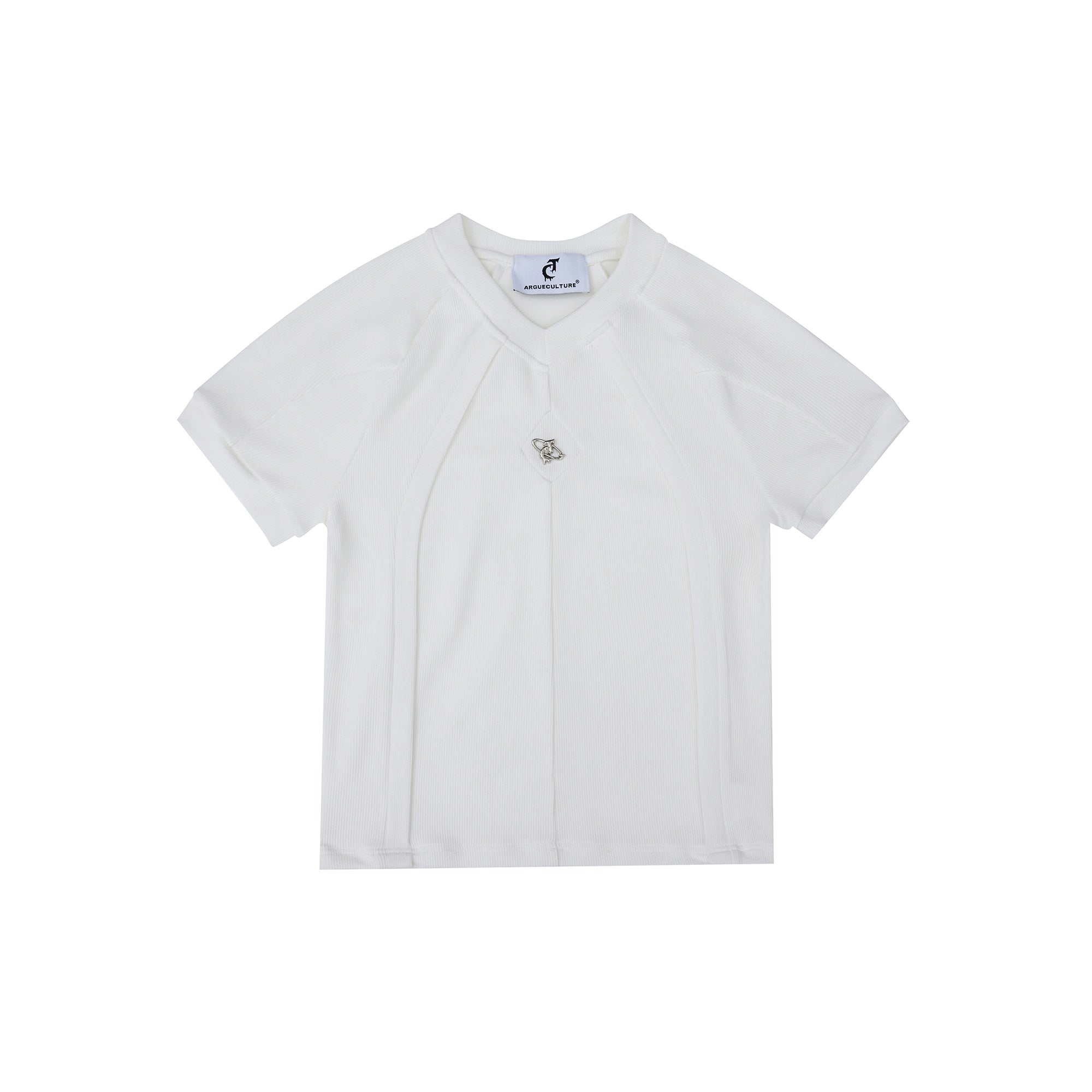Deconstructed-Unisex-Slim-Fit-Tee---Textured-Streetwear-Top-White