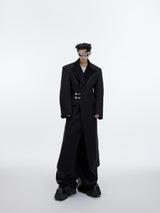 Deconstructed-Waist-Coat-Wool-Trench-with-Metal-Buttons-Black