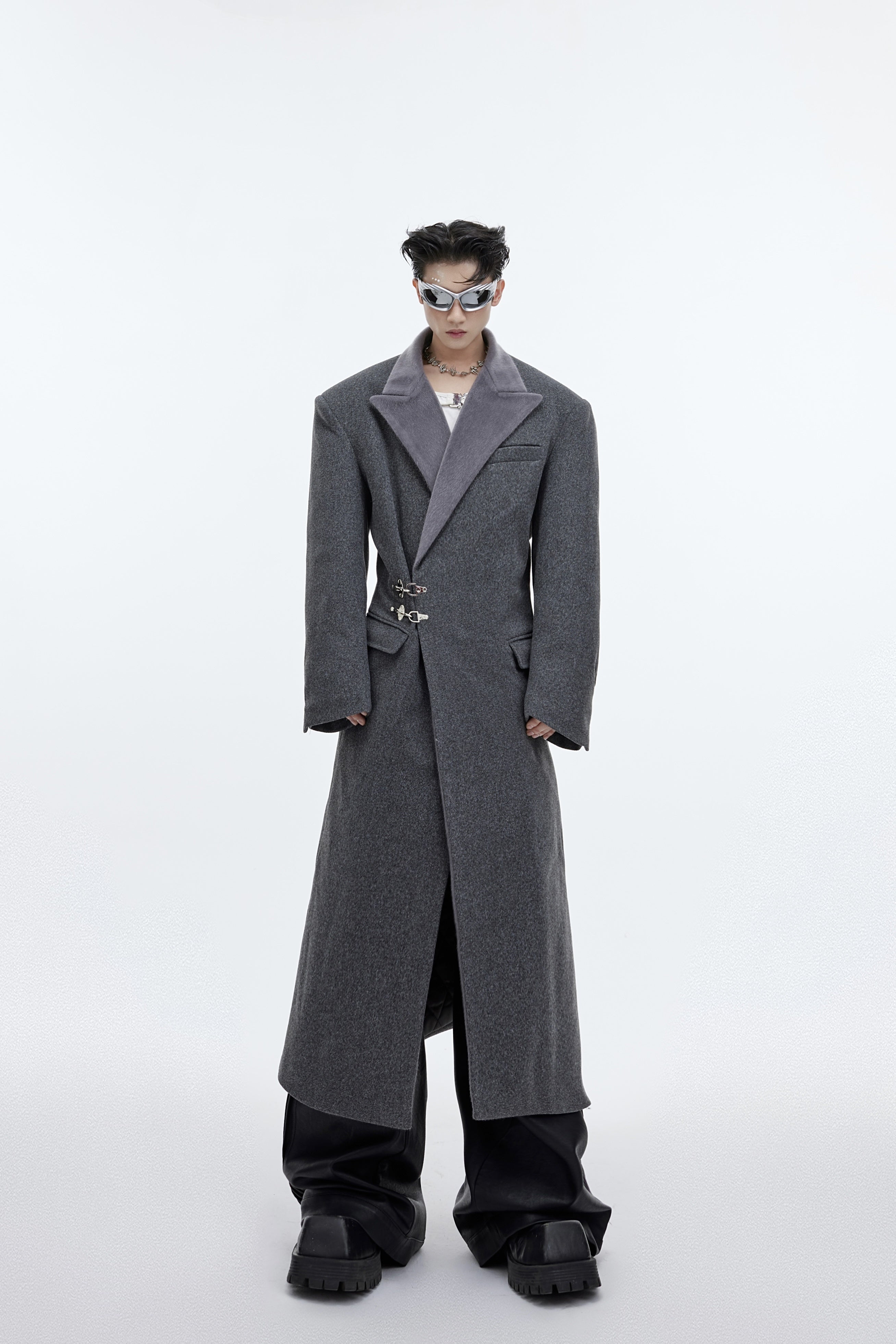 Deconstructed-Waist-Coat-Wool-Trench-with-Metal-Buttons-Gray