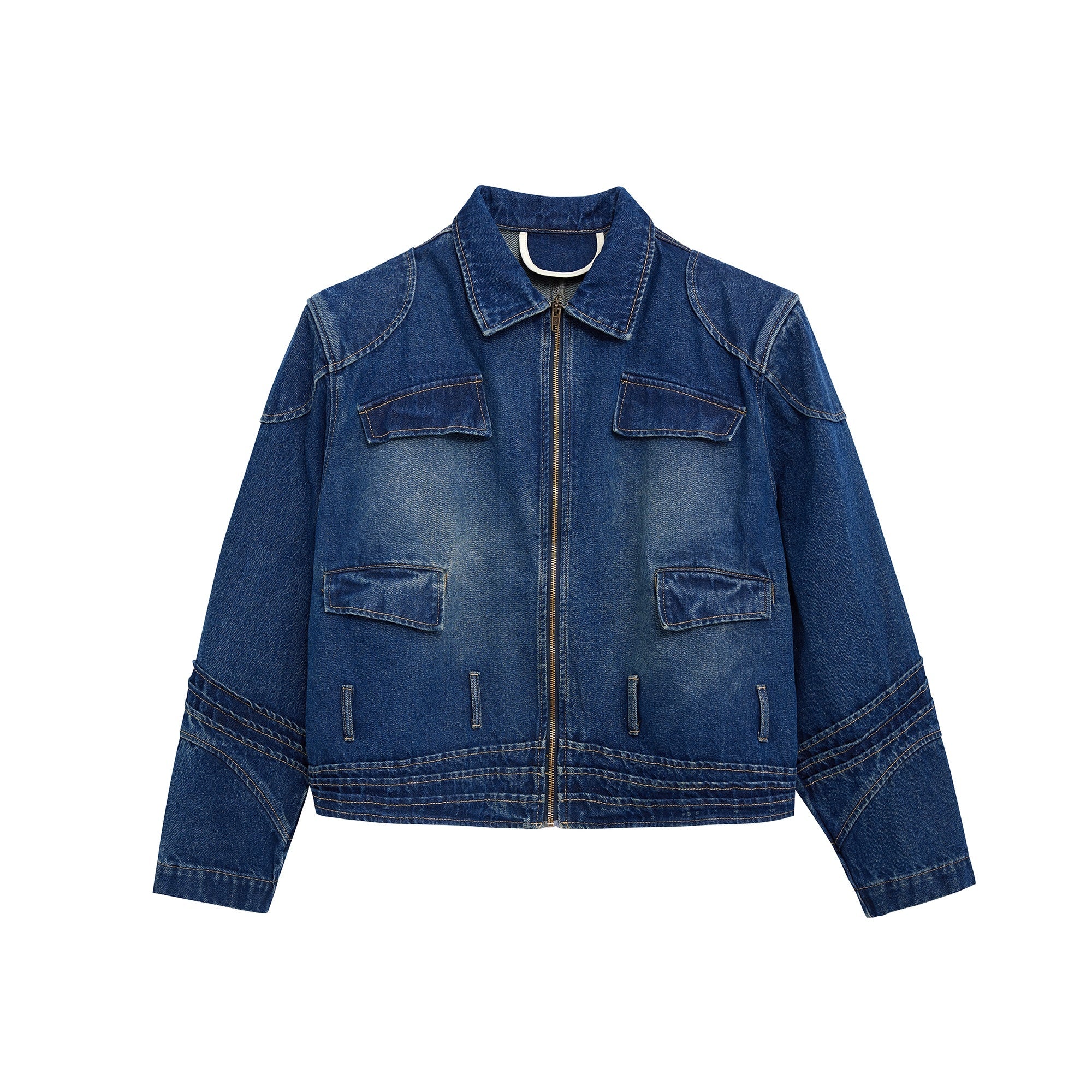 Deconstructed-Washed-Denim-Jacket---Vintage-Streetwear-Mens-Coat-Blue