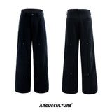 Deconstructed-Wool-Pants-with-Metal-Studs---Loose-Fit-Streetwear-Black-Bottoms