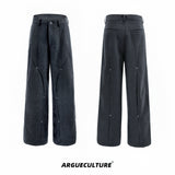 Deconstructed-Wool-Pants-with-Metal-Studs---Loose-Fit-Streetwear-Gray-Bottoms