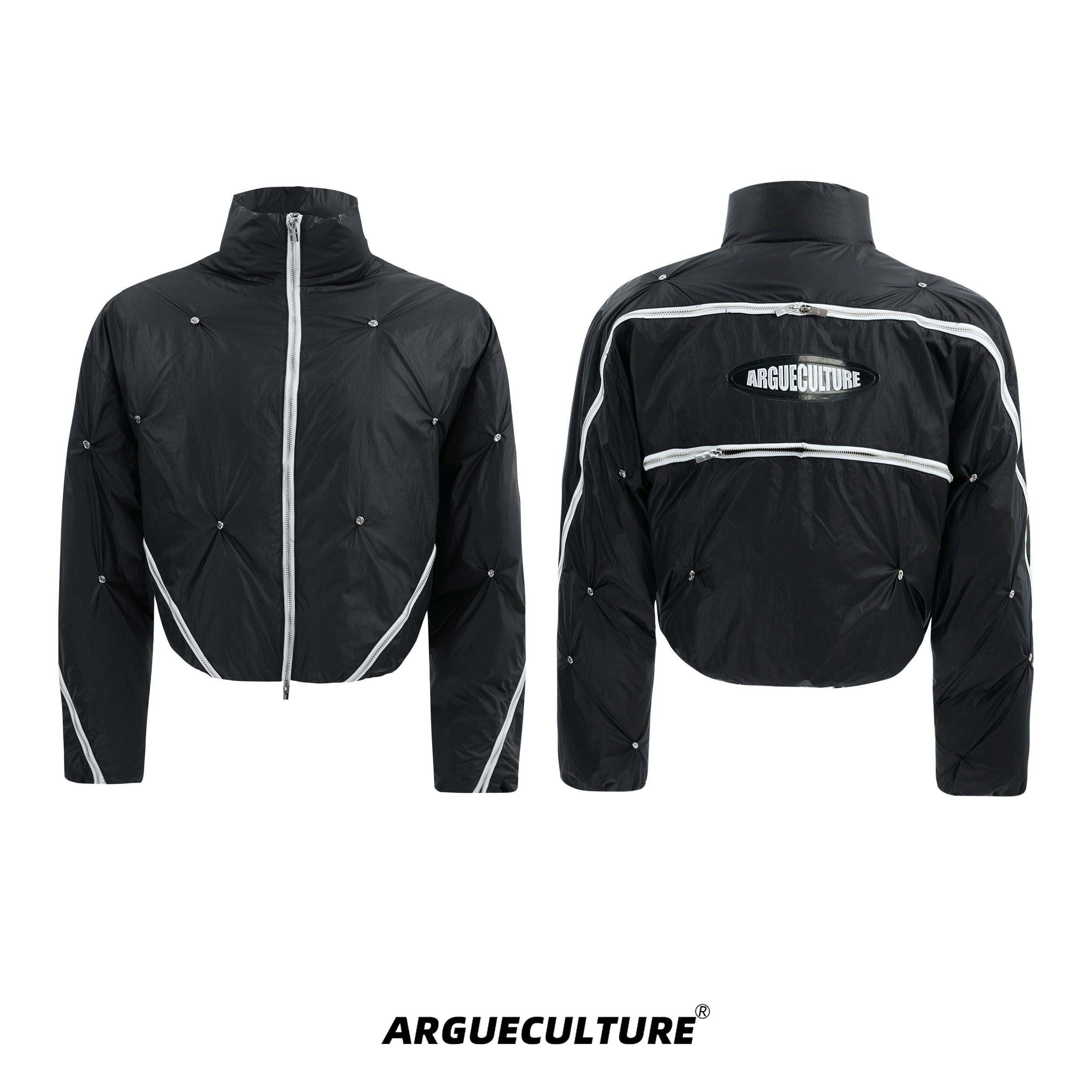 Deconstructed-Zip-Up-Puffer-Jacket---Oversized-Streetwear-Coat-Black-Jacket
