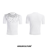 Diamond-Trimmed-Slim-Fit-Cropped-Tee---Heavyweight-Streetwear-White-jacket