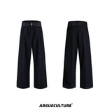 Double-Layer-High-Waist-Flare-Pants---Minimalist-Solid-Casual-Trousers-Black