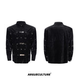 Edgy-PU-Leather-Jacket---Metal-Buckle-Cutout-Design-Streetwear-Black-shirt