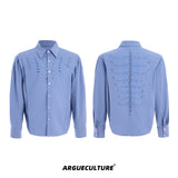 Embroidered-Studded-Spine-Shirt---Streetwear-Long-Sleeve-Top-Blue-shirt