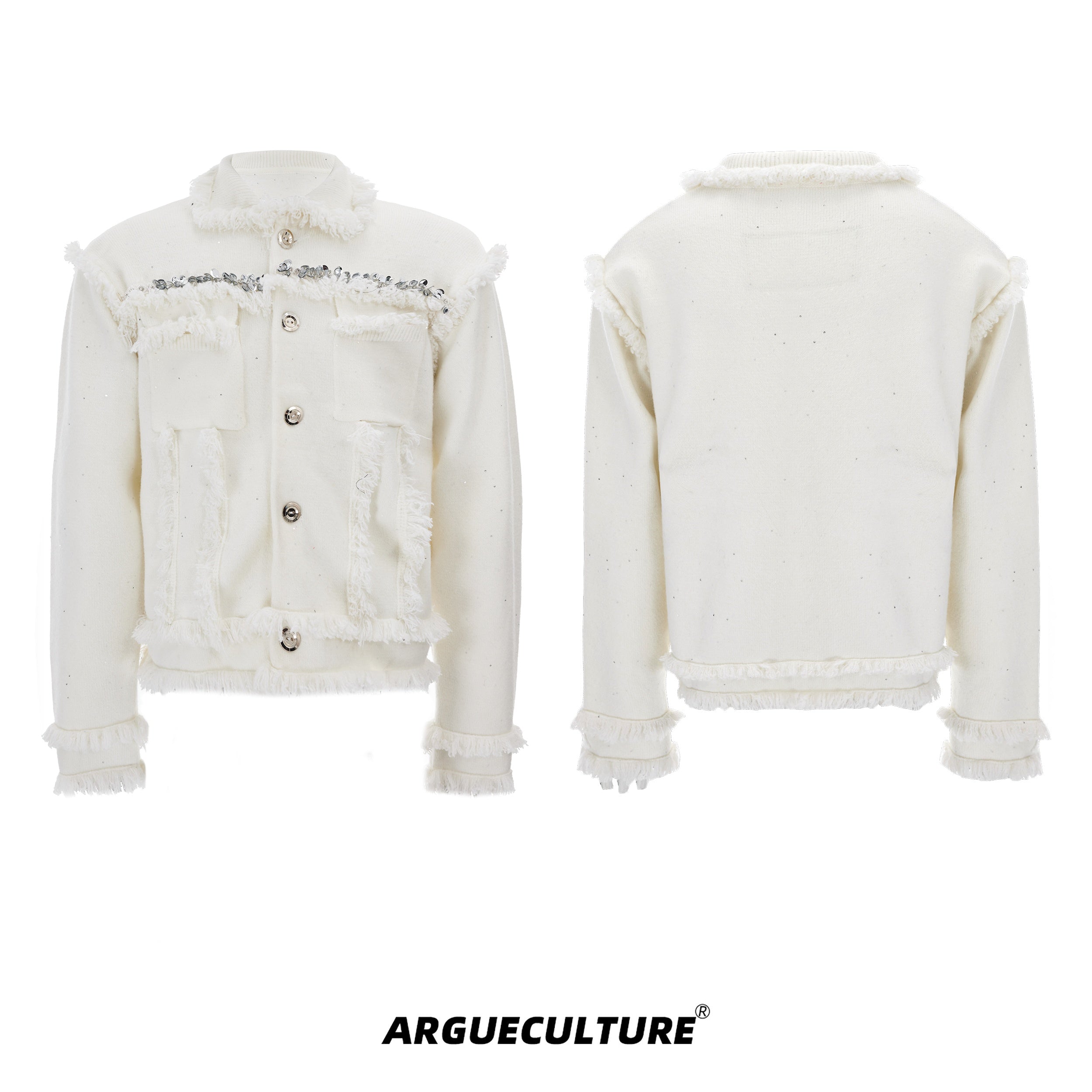 Glitter-Fringe-Oversized-Knit-Sweater---Streetwear-Shimmer-Top-White-Jacket